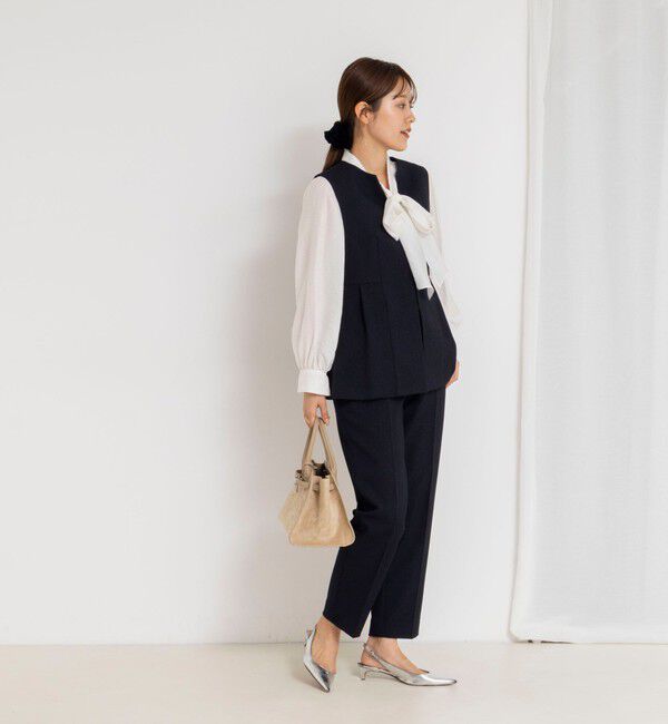 NOLLEY'S「《セットアップ対応》ウォッシャブルサージストレッチストレートパンツ」|その他|