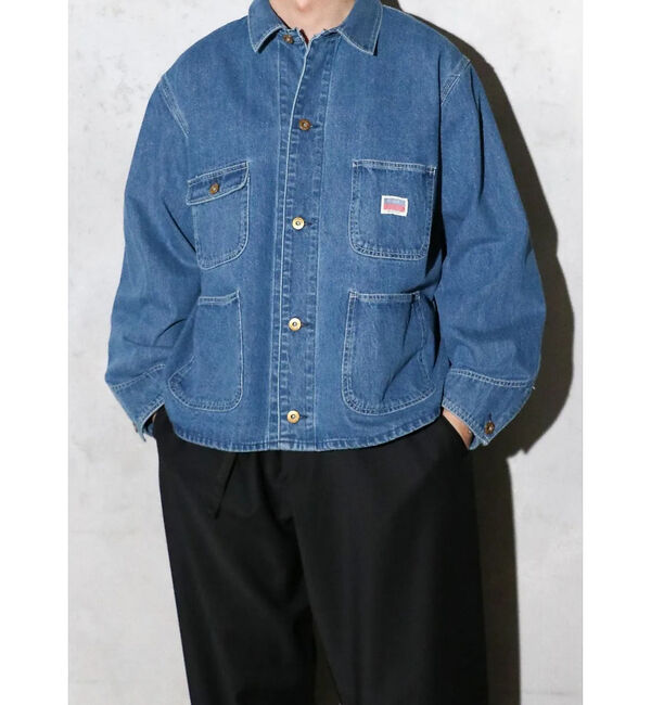 ABAHOUSE「【PENNEY'S】 10oz DENIM ENGINEER SHORT JAC」|その他|ブルー