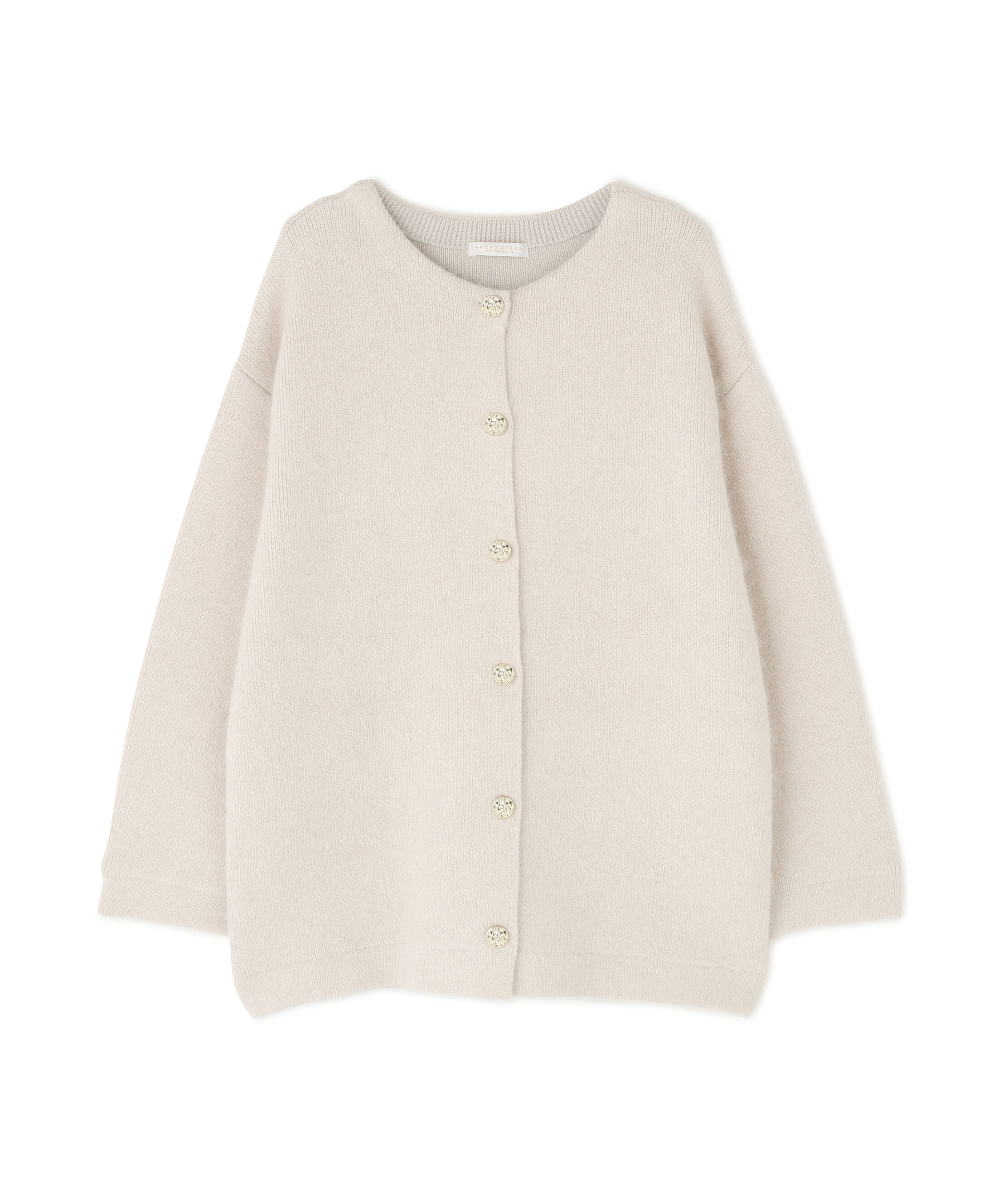 PROPORTION BODY DRESSING「FOX混ダブルフェイスニットカーディガン 25AW」|カーディガン|