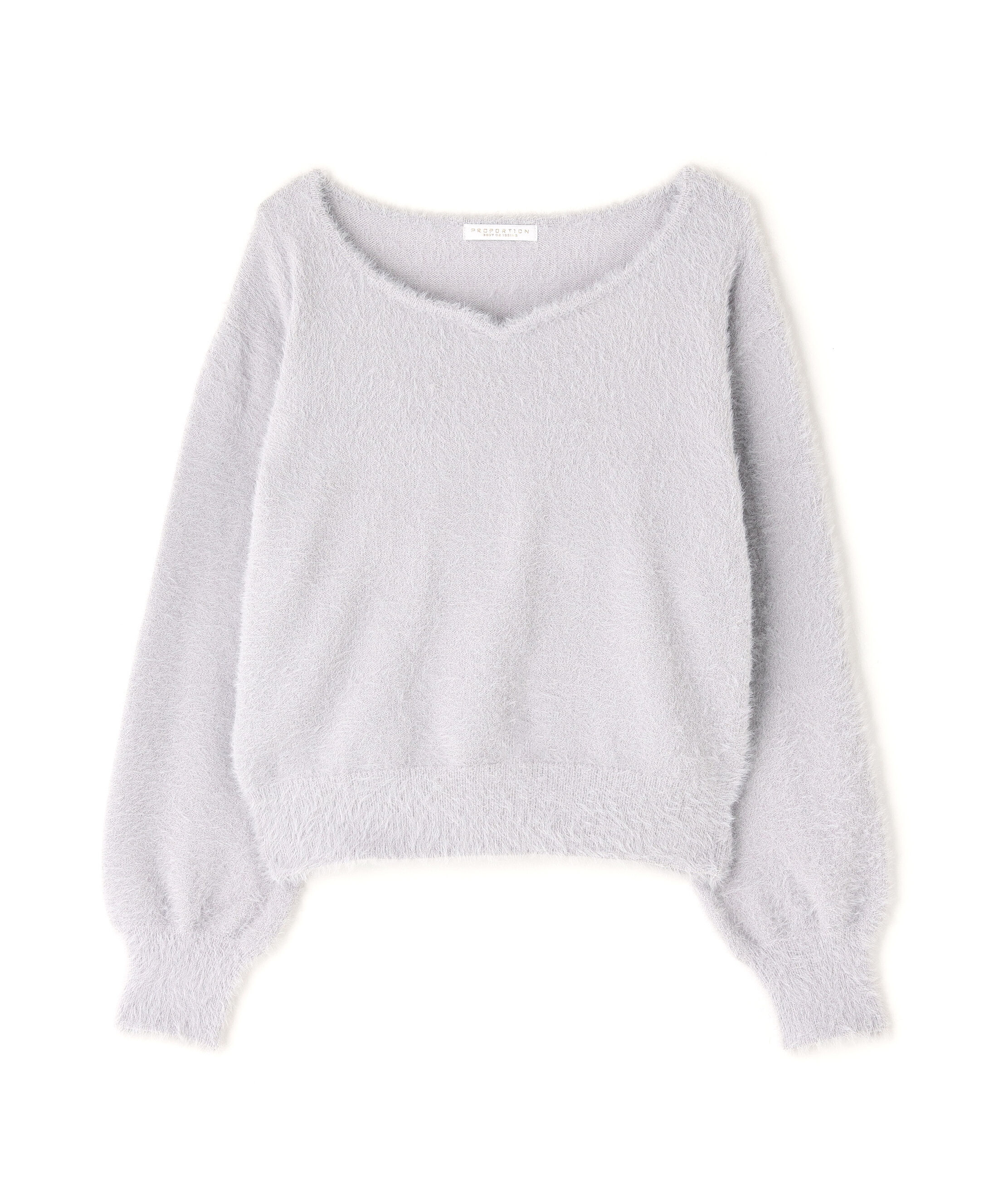 PROPORTION BODY DRESSING「ミニシャギーハートネックニット 25AW」|ニット・セーター|
