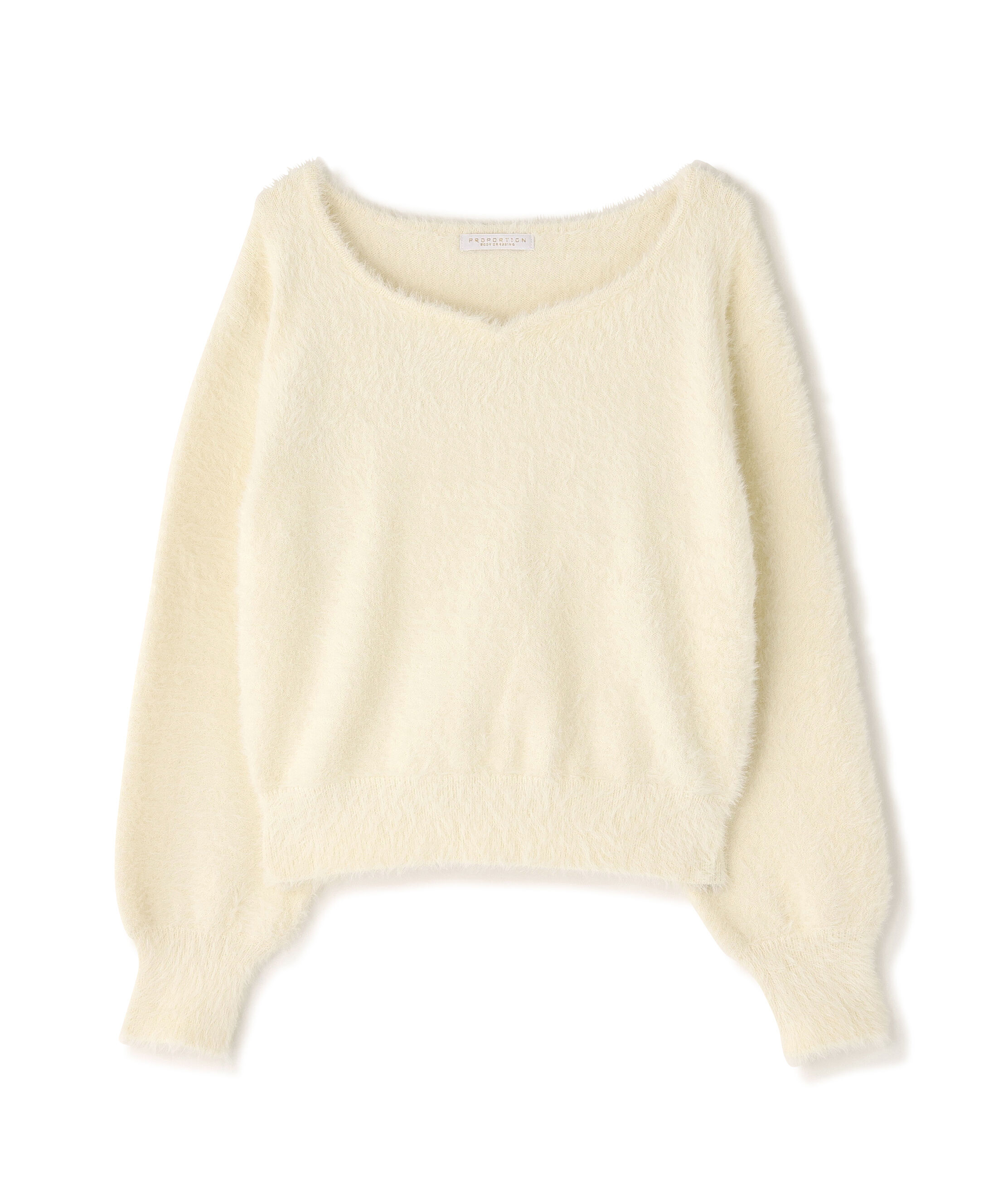 PROPORTION BODY DRESSING「ミニシャギーハートネックニット 25AW」|ニット・セーター|