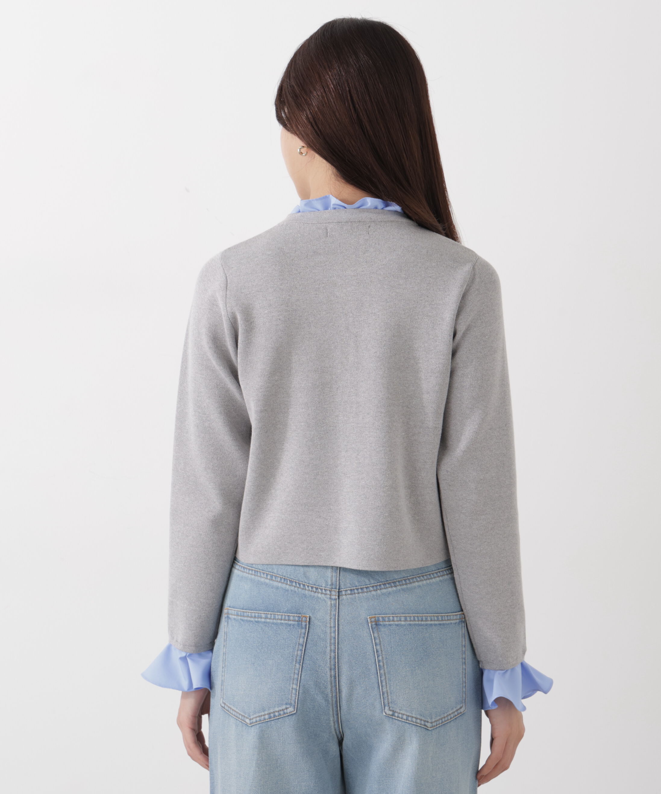 PROPORTION BODY DRESSING「フリルショートカーディガン　26SS」|カーディガン|