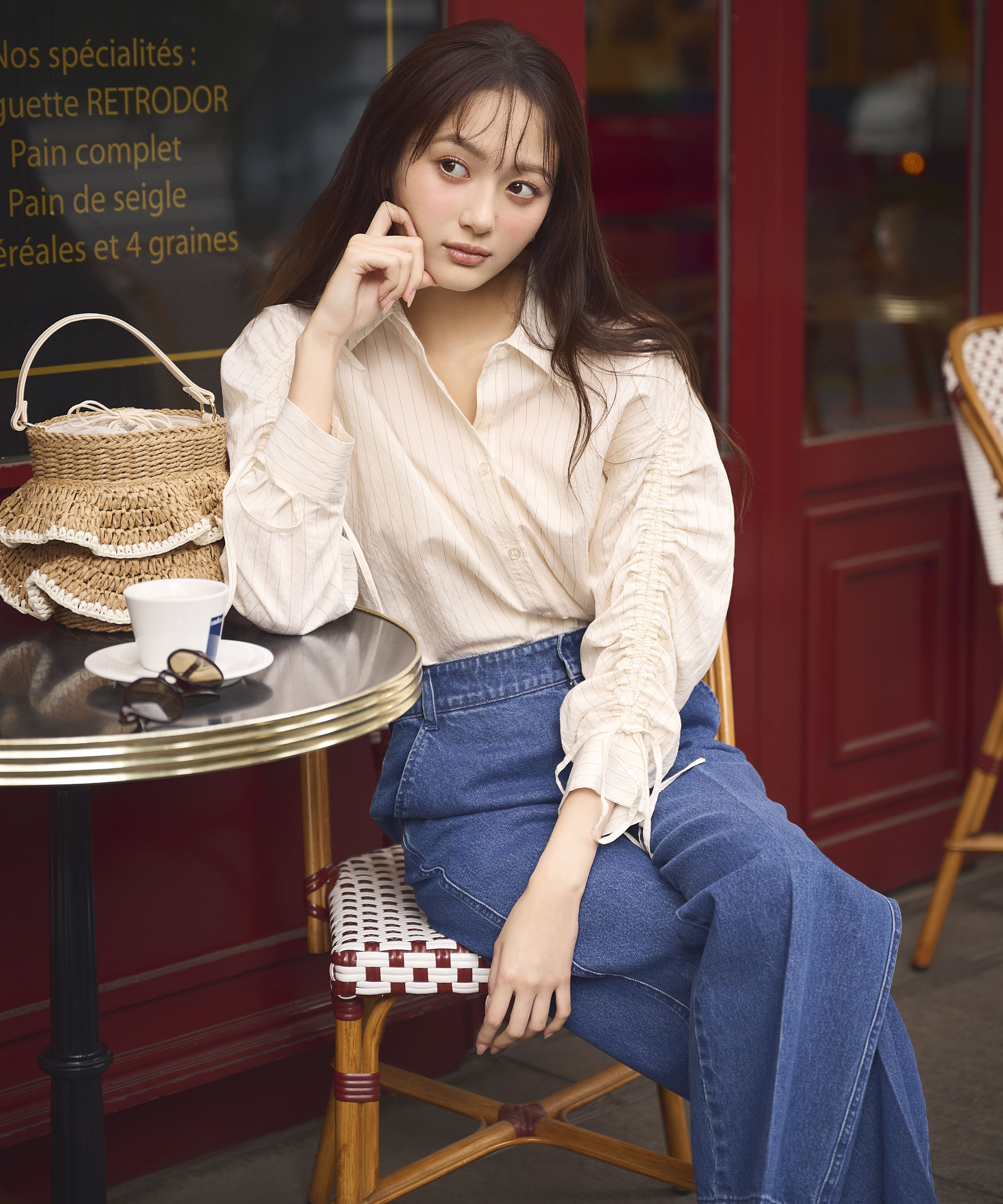 PROPORTION BODY DRESSING「〈a/mie〉ドロストスリーブシャツ 26SS」|シャツ・ブラウス|ホワイト
