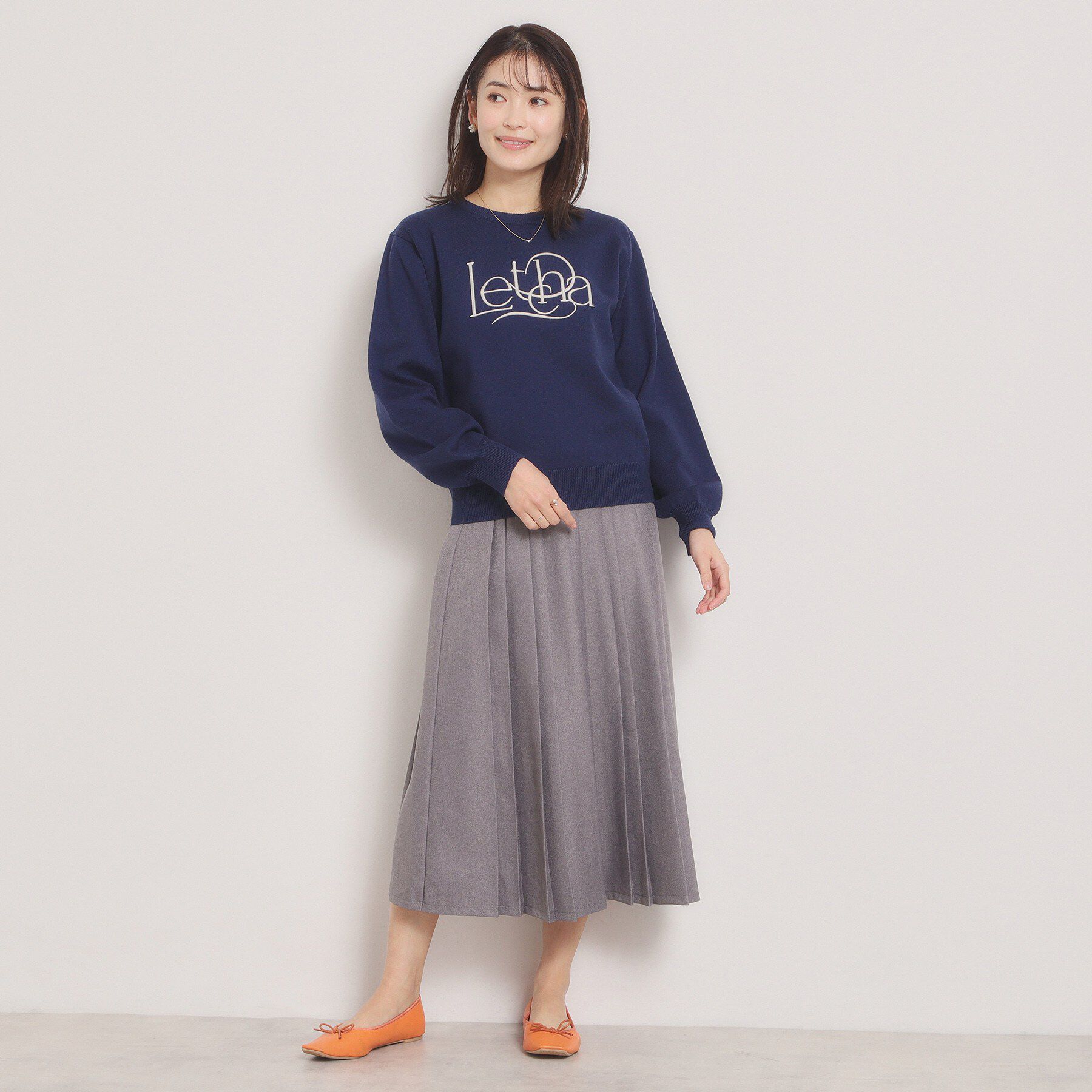 ITS&rsquo;DEMO「【手洗い可】ロゴ刺繍ニット」|ニット・セーター|
