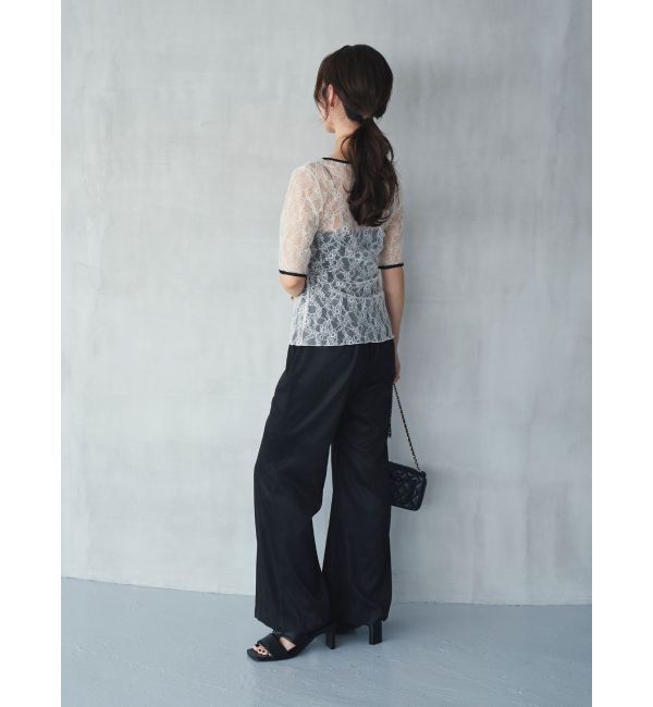 ELENDEEK「【yuumi&times;ELENDEEK】LACE TRIM CS」|Tシャツ・カットソー|