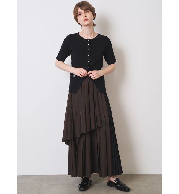ELENDEEK「COLOR BLOCK PLEATS SK」|スカート|