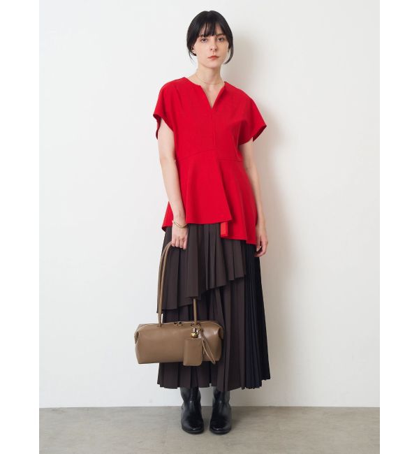 ELENDEEK「COLOR BLOCK PLEATS SK」|スカート|