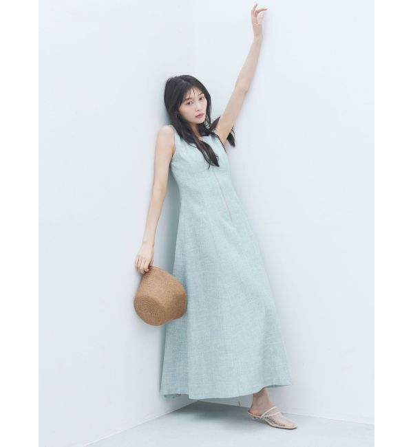 LAGUNAMOON「フロントZIPミックスカラーワンピース」|ワンピース|
