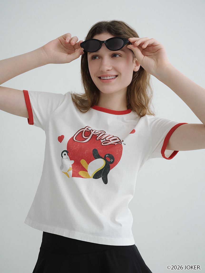 SNIDEL「【PINGU(TM)】バリエリンガーTシャツ」|Tシャツ・カットソー|WHT