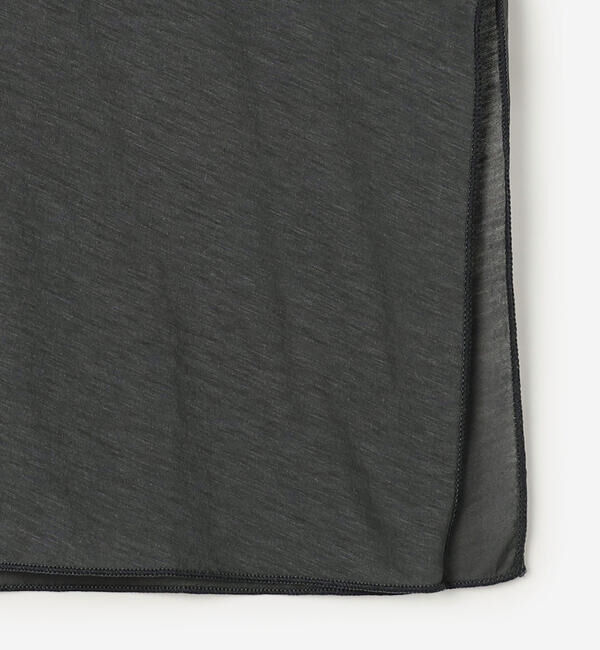  「GOOD PEOPLE GOOD STITCHING GOOD PRODUCT | サイドスリット クルーネックロングスリーブTシャツ WOMEN」|Tシャツ・カットソー|