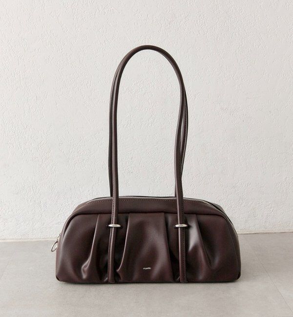  「ロングハンドワイドBAG」|トートバッグ|ボルドー
