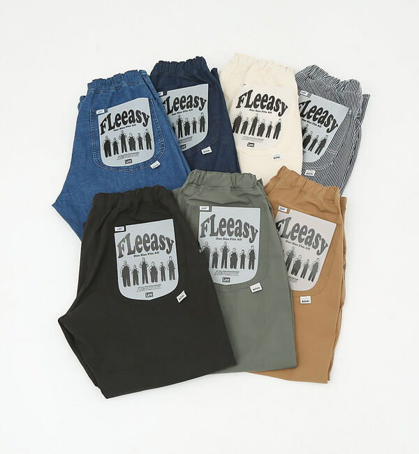 ABAHOUSE「【Lee】XS～XXLまでこれ一本でカバー フリーサイズ リラックスワイドパンツ」|デニム|