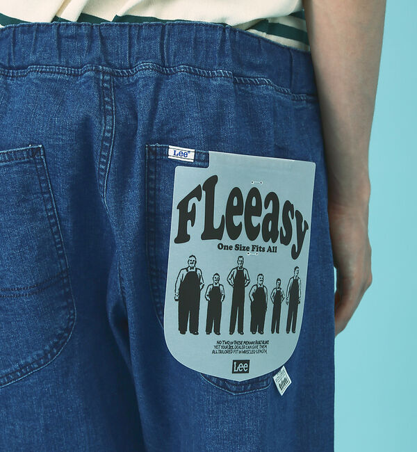 ABAHOUSE「【Lee】XS～XXLまでこれ一本でカバー フリーサイズ リラックスワイドパンツ」|デニム|