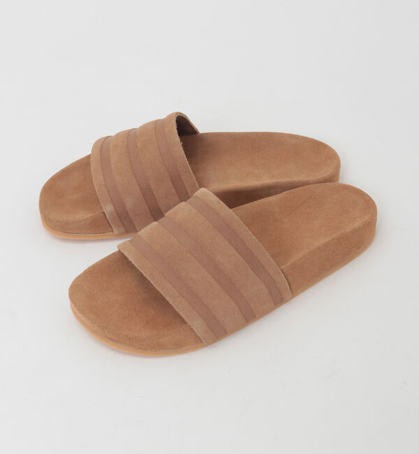 SOFFITTO「【adidas Originals/アディダスオリジナルス】Adilette Suede Slides」|サンダル|ブラウン