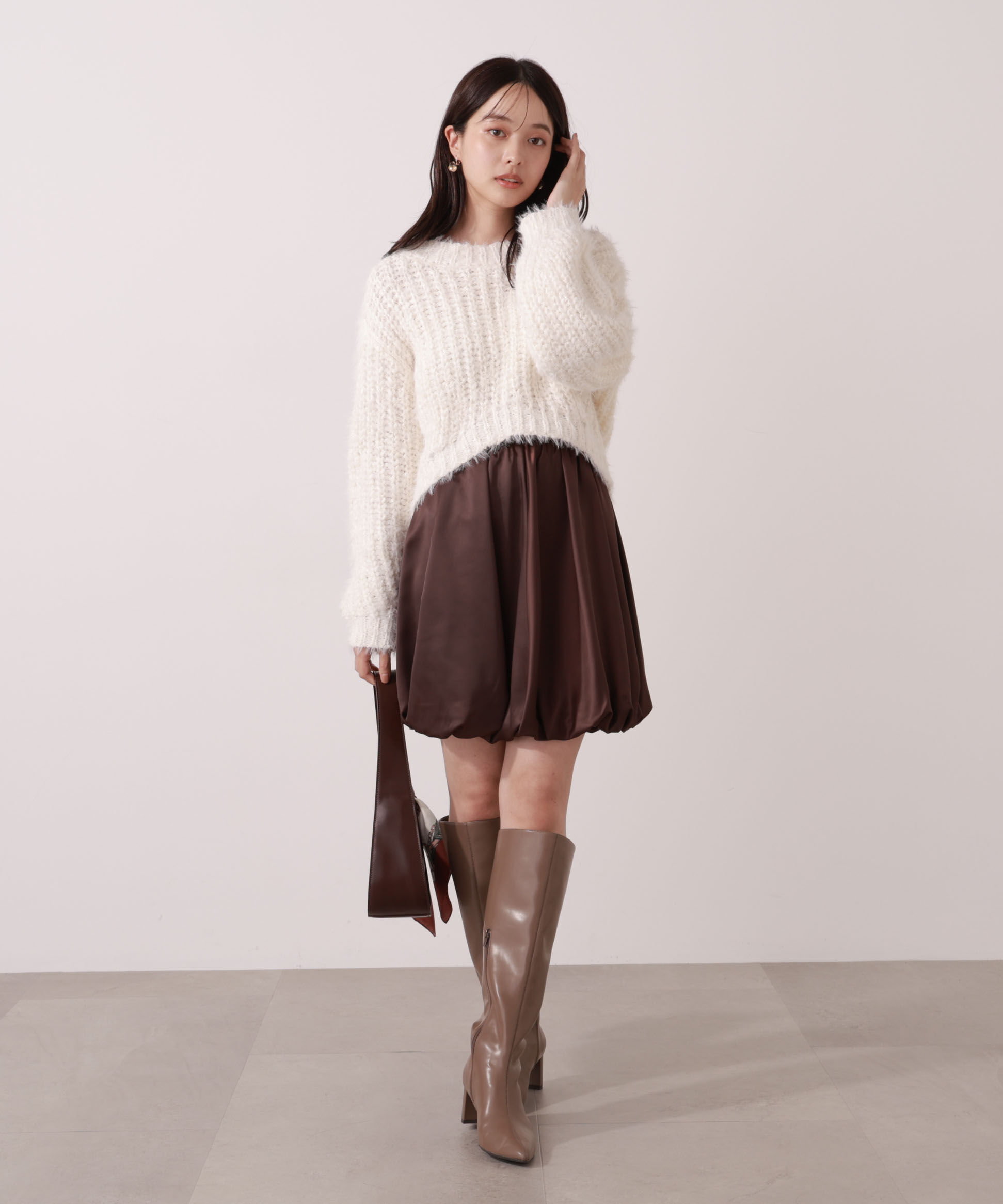 PROPORTION BODY DRESSING「＜ウォッシャブル＞バルーンミニスカート」|スカート|