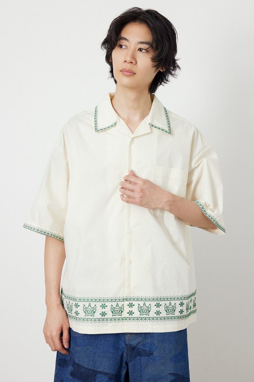RODEO CROWNS「Crown Hem シャツ」|シャツ・ブラウス|O/WHT1
