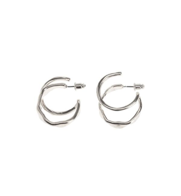 EMODA「ニュアンスダブルフープピアス」|ピアス|