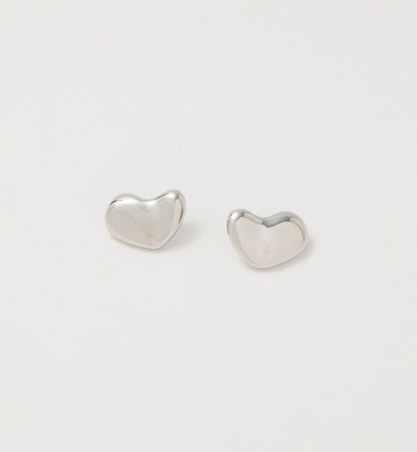 UNITED ARROWS「デフォームドハート ピアス」|ピアス|SILVER