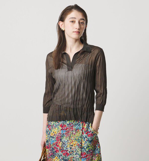 UNITED ARROWS「ランダム プリーツ ニット ‐ウォッシャブル‐」|ニット・セーター|MOCA