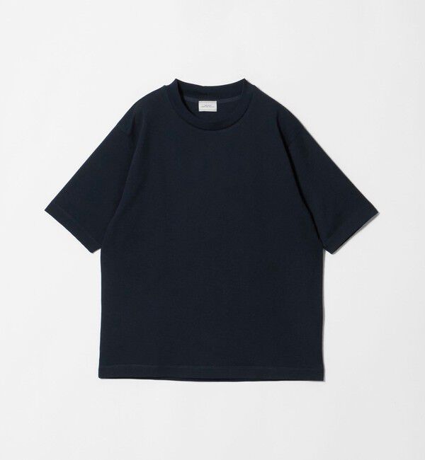 UNITED ARROWS green label relaxing「ミニ ワッフル ビズ クルーネック カットソー -UVカット-」|Tシャツ・カットソー|NAVY