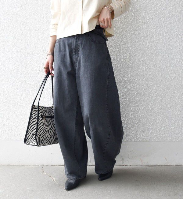 SHIPS any「《予約》SHIPS any:〈洗濯機可能〉バレル デニム パンツ［SHIPS any DENIM］」|デニム|