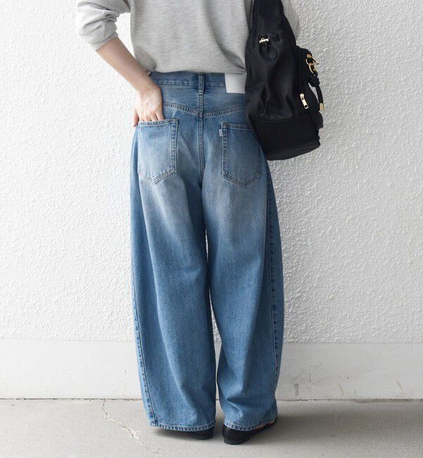 SHIPS any「《予約》SHIPS any:〈洗濯機可能〉バレル デニム パンツ［SHIPS any DENIM］」|デニム|