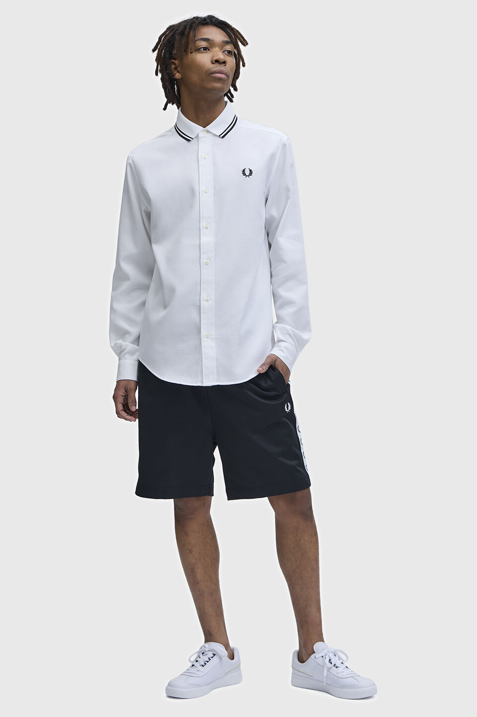 FRED PERRY 「Polo Collar Woven Pique Shirt／ポロカラーウーブンピケシャツ」|シャツ・ブラウス|