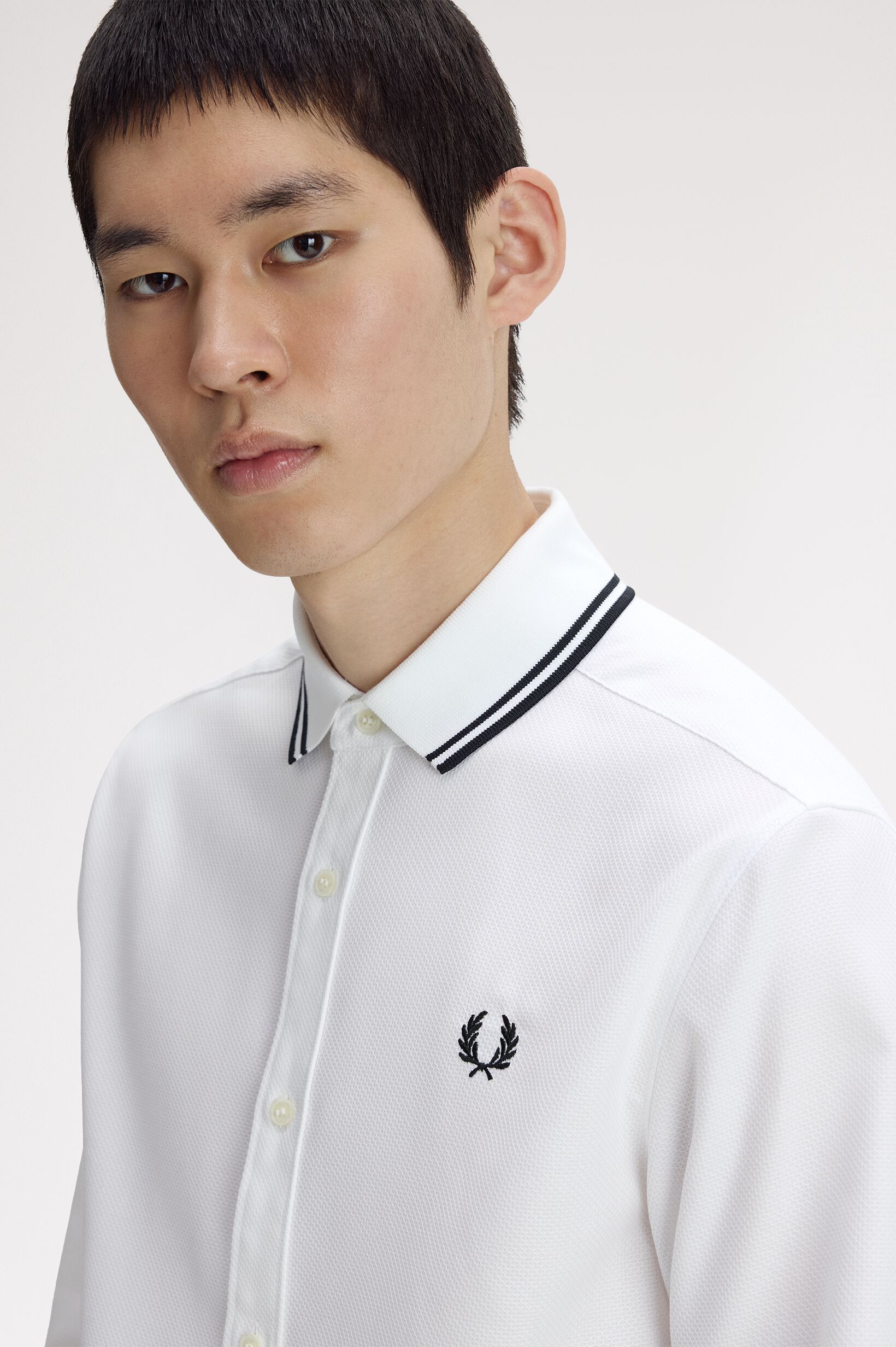 FRED PERRY 「Polo Collar Woven Pique Shirt／ポロカラーウーブンピケシャツ」|シャツ・ブラウス|