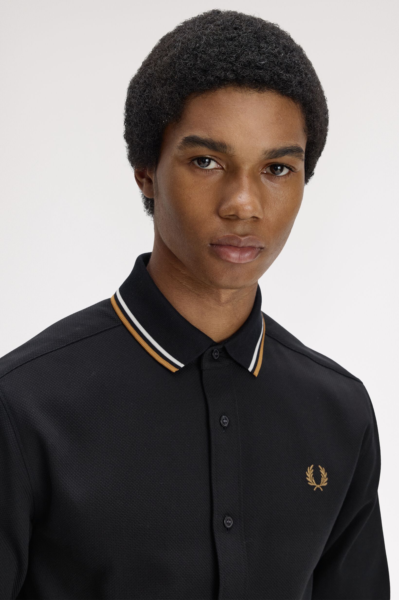 FRED PERRY 「Polo Collar Woven Pique Shirt／ポロカラーウーブンピケシャツ」|シャツ・ブラウス|