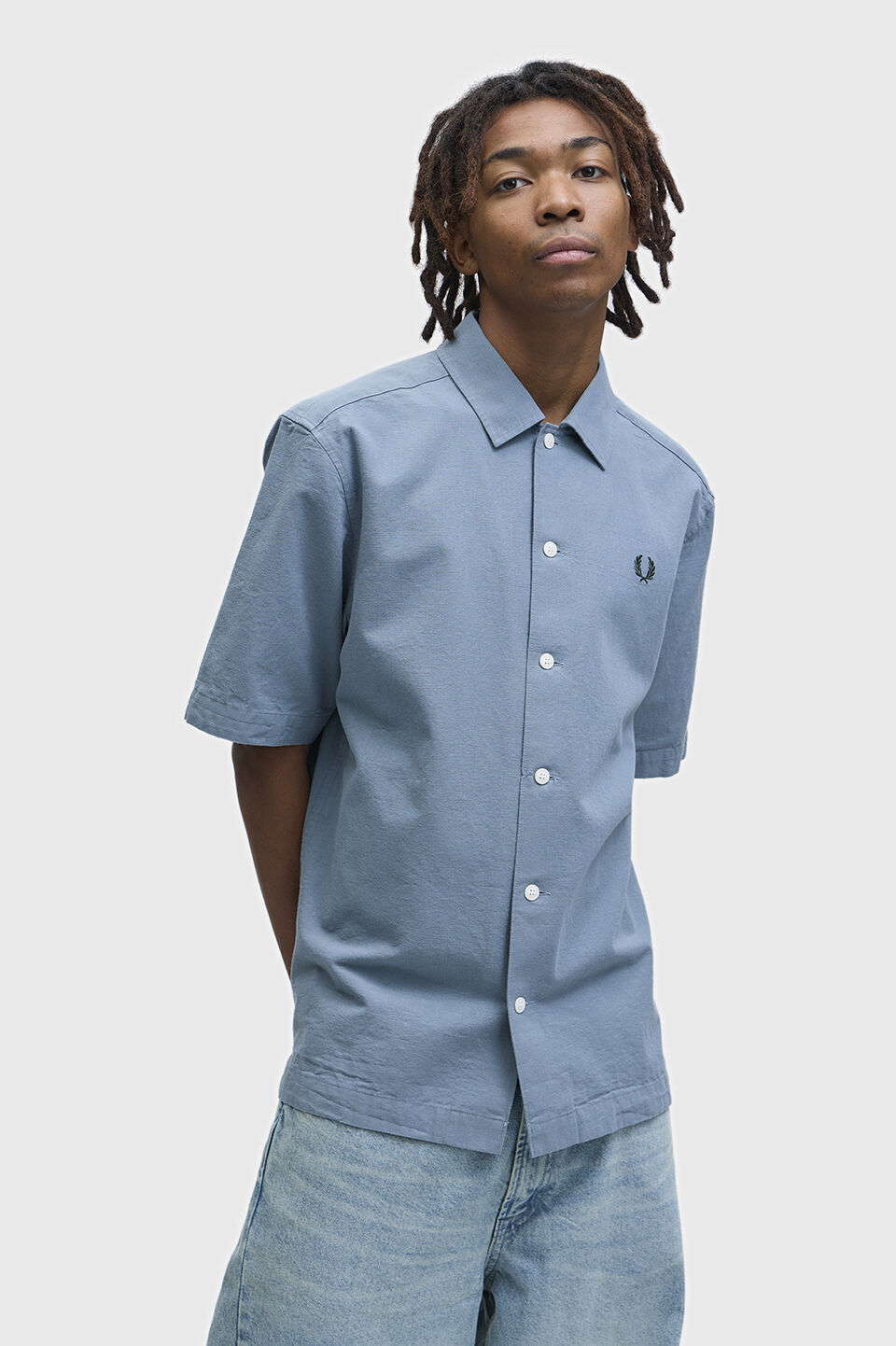 FRED PERRY 「Placket Detail Short Sleeve Shirt プラケットショートスリーブシャツ」|シャツ・ブラウス|