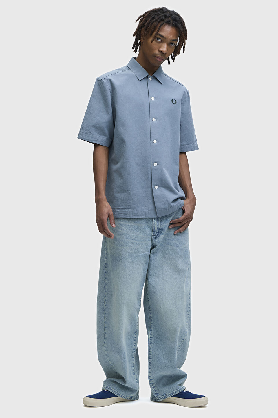 FRED PERRY 「Placket Detail Short Sleeve Shirt プラケットショートスリーブシャツ」|シャツ・ブラウス|