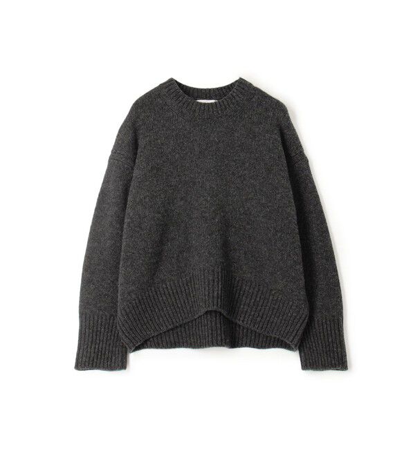 GALERIE VIE「ファインウール クルーネックプルオーバー」|ニット・セーター|17 チャコールグレー