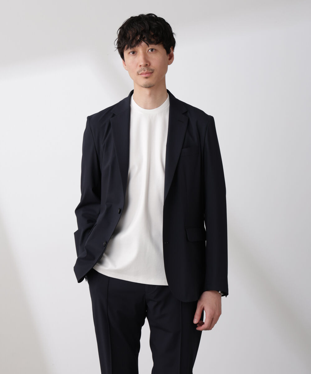 NANO universe「｢N JACKET BASIC｣トロピカルストレッチジャケット（セットアップ可）」|スーツ|D.ネイビー1