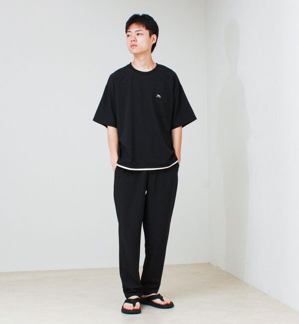 GLOSTER「【フレブル刺繍/セットアップ対応】カラミ織りTEE フェイクレイヤード」|Tシャツ・カットソー|