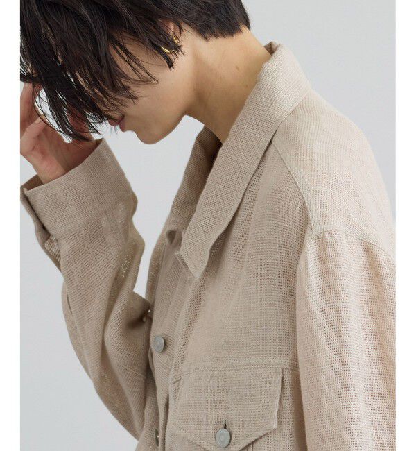 SALON adam et rope'「リネンカラミシアーGジャン / イージーケア」|その他|