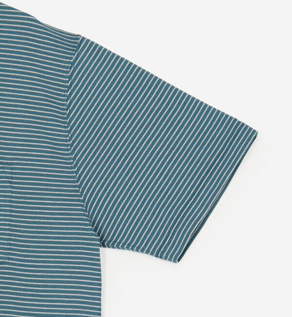 DANTON「DANTON | マルチボーダー ポケットクルーネックTシャツ MEN」|Tシャツ・カットソー|