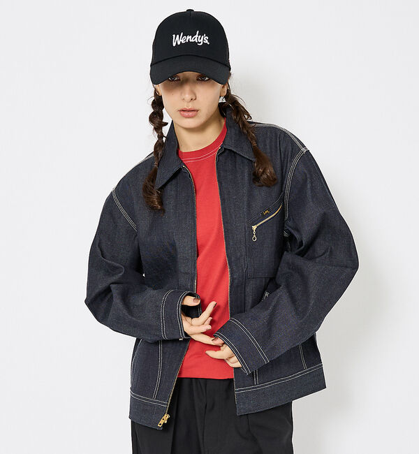 ABAHOUSE「【Lee/リー 】DENIM ZIP UP BLOUSON/オーバーサイズ デニ」|その他|インディゴ
