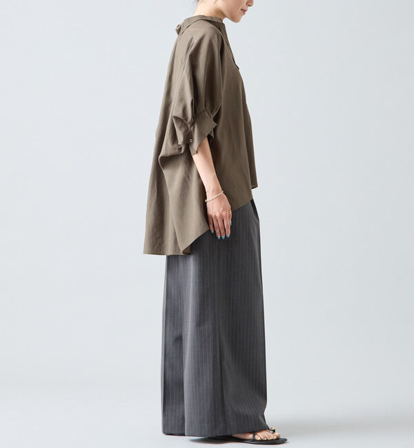 Liesse「《定番》コットンワイドシャツ」|シャツ・ブラウス|