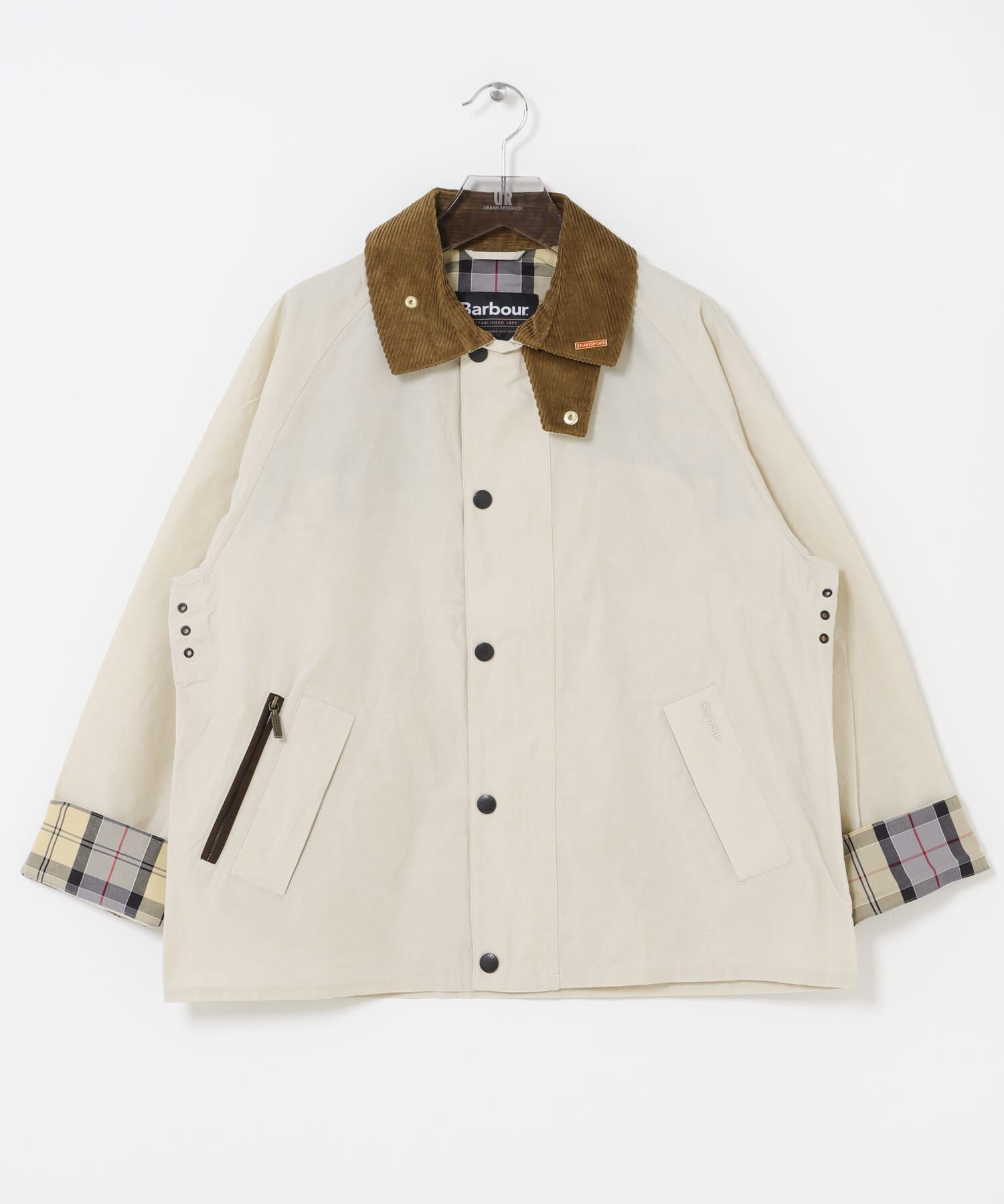 URBAN RESEARCH「Barbour　ICONS TRANSPORT CASUAL JACKET」|ノーカラーコート|