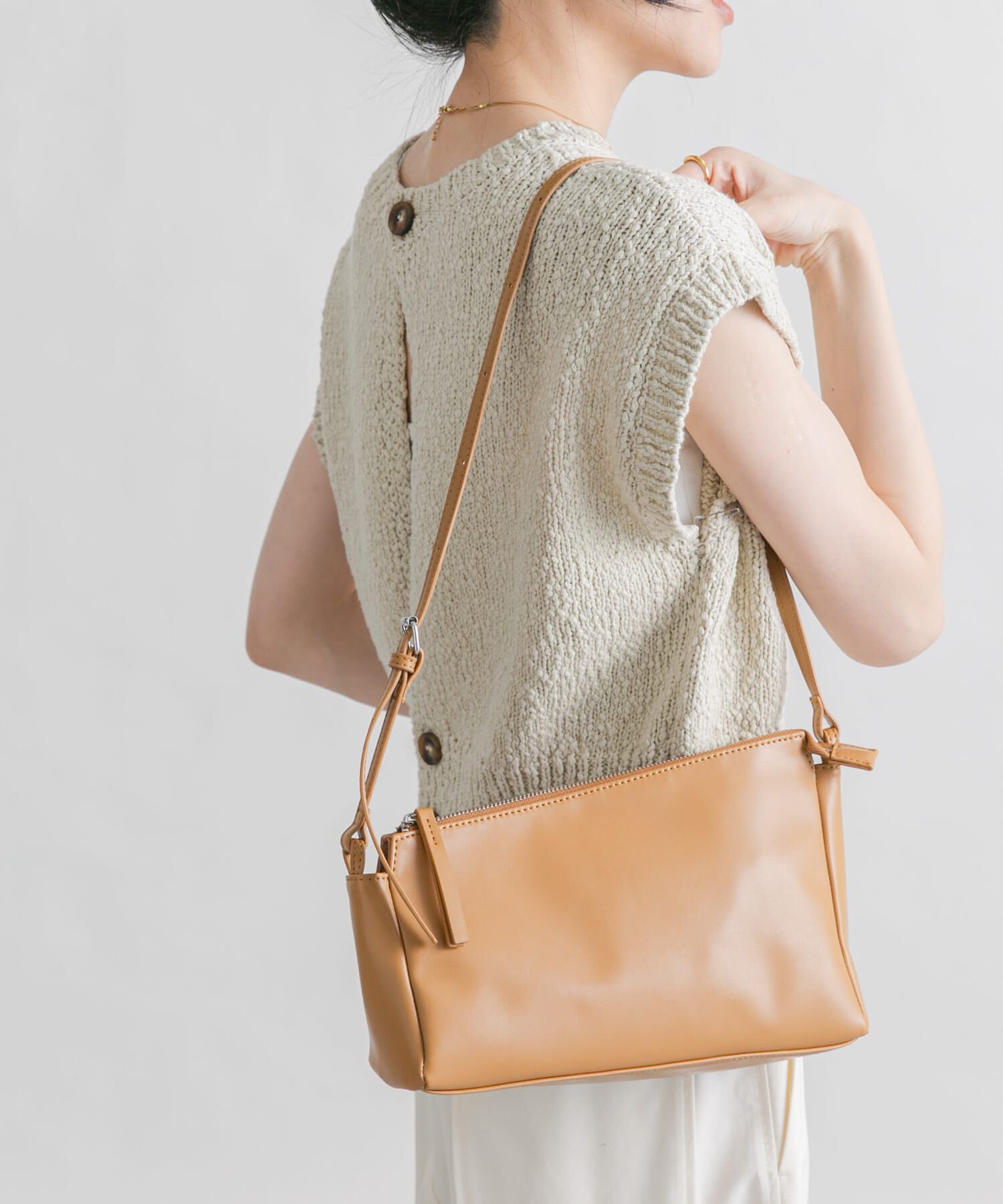  「アシンメトリースリムショルダーBAG」|ショルダー・メッセンジャー|