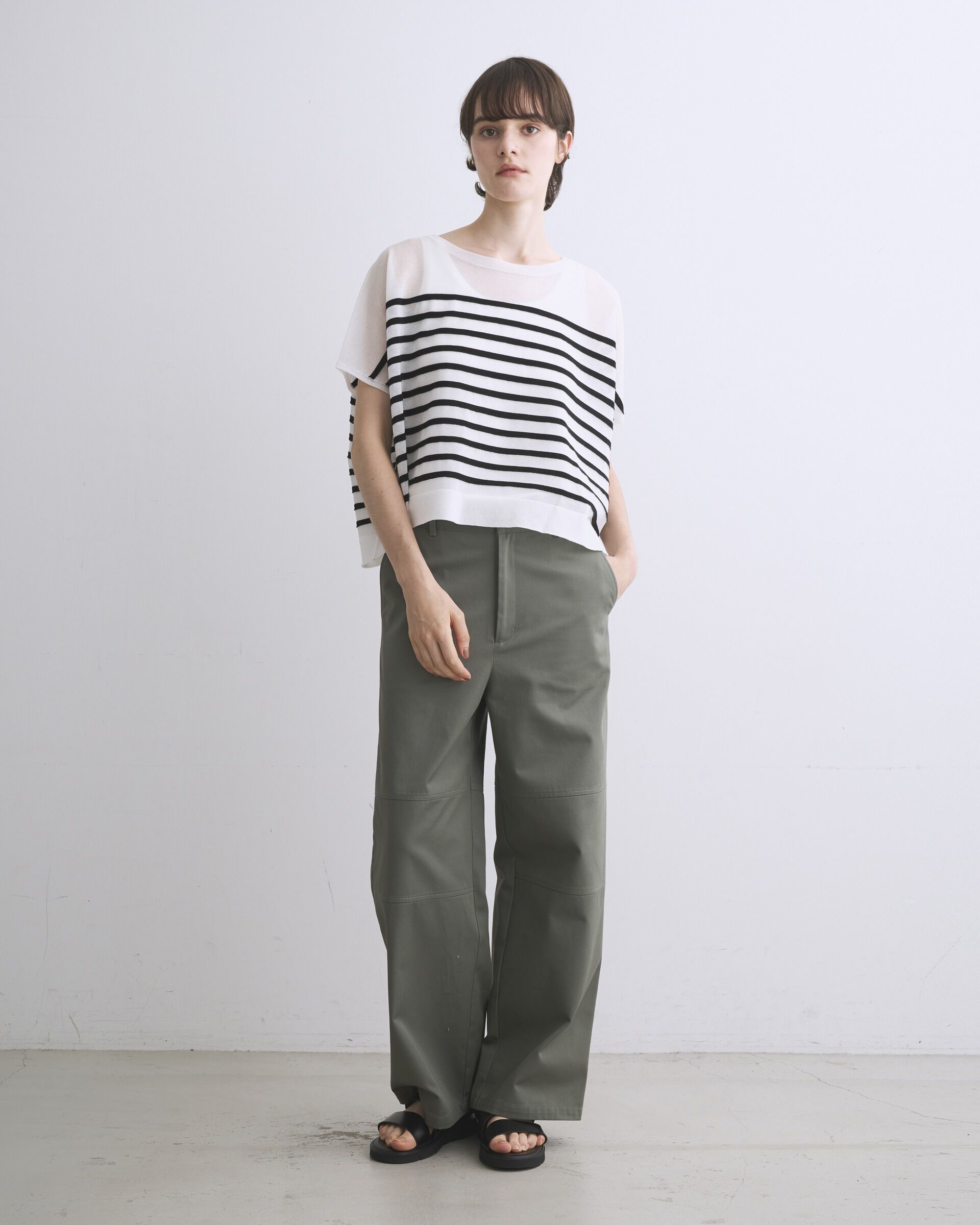 Traditional Weatherwear「LYNE KINT SLEEVELESS SHEER」|ニット・セーター|