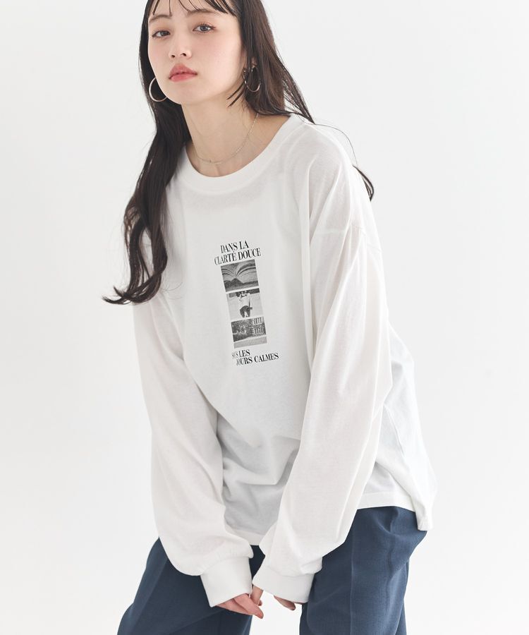 earth music&ecology「アソートグラフィックロンT」|Tシャツ・カットソー|C