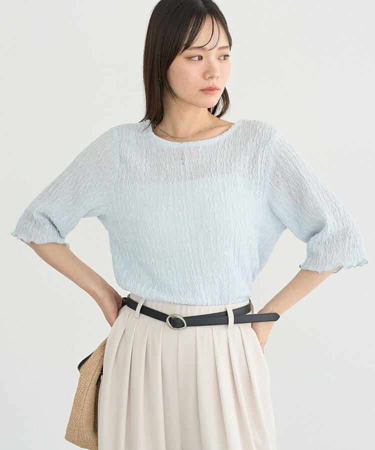 earth music&ecology「ランダムヨウリュウカットプルオーバー」|Tシャツ・カットソー|