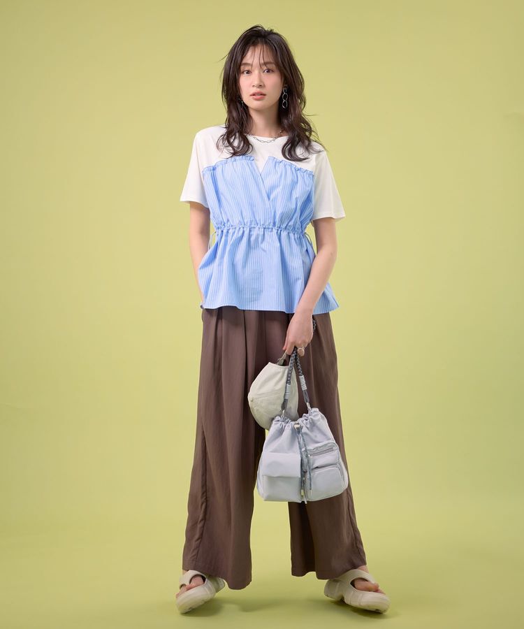 Green Parks「接触冷感イージーワイドタックパンツ」|その他|