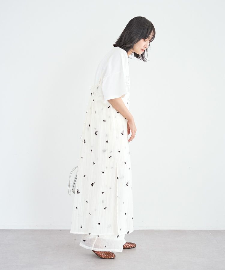 Green Parks「花柄刺繍キャミワンピース」|ワンピース|