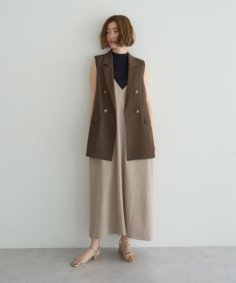 YECCA VECCA「ベルトストラップサロペット」|オールインワン|