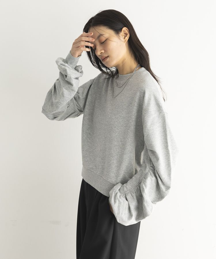 GARAGE OF GOOD CLOTHING「ミニ裏毛袖ギャザープルオーバー」|Tシャツ・カットソー|