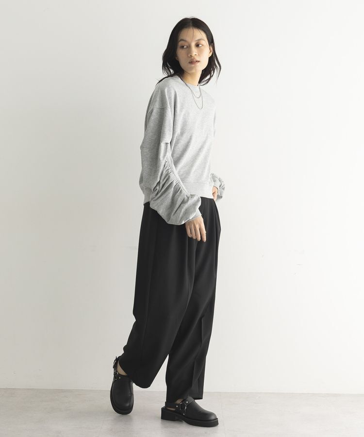 GARAGE OF GOOD CLOTHING「ミニ裏毛袖ギャザープルオーバー」|Tシャツ・カットソー|