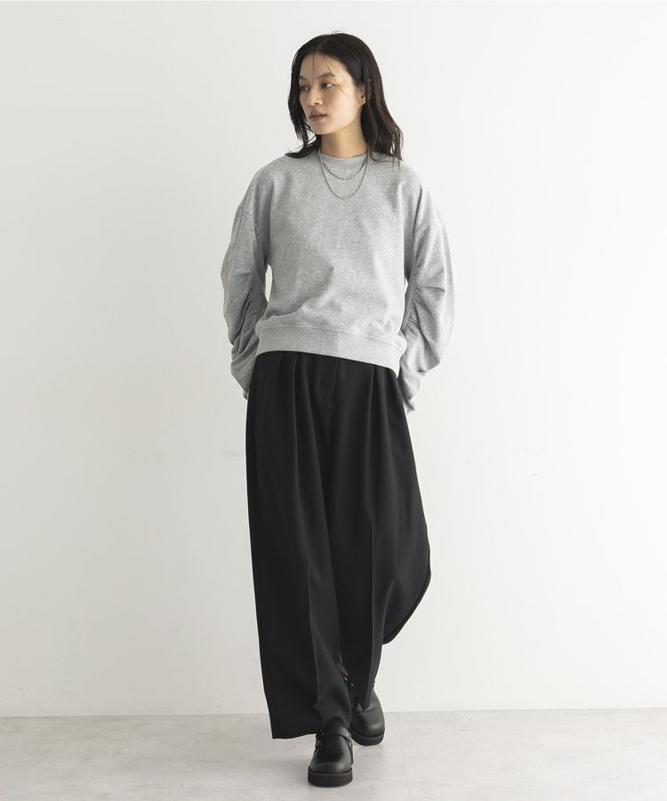 GARAGE OF GOOD CLOTHING「ミニ裏毛袖ギャザープルオーバー」|Tシャツ・カットソー|