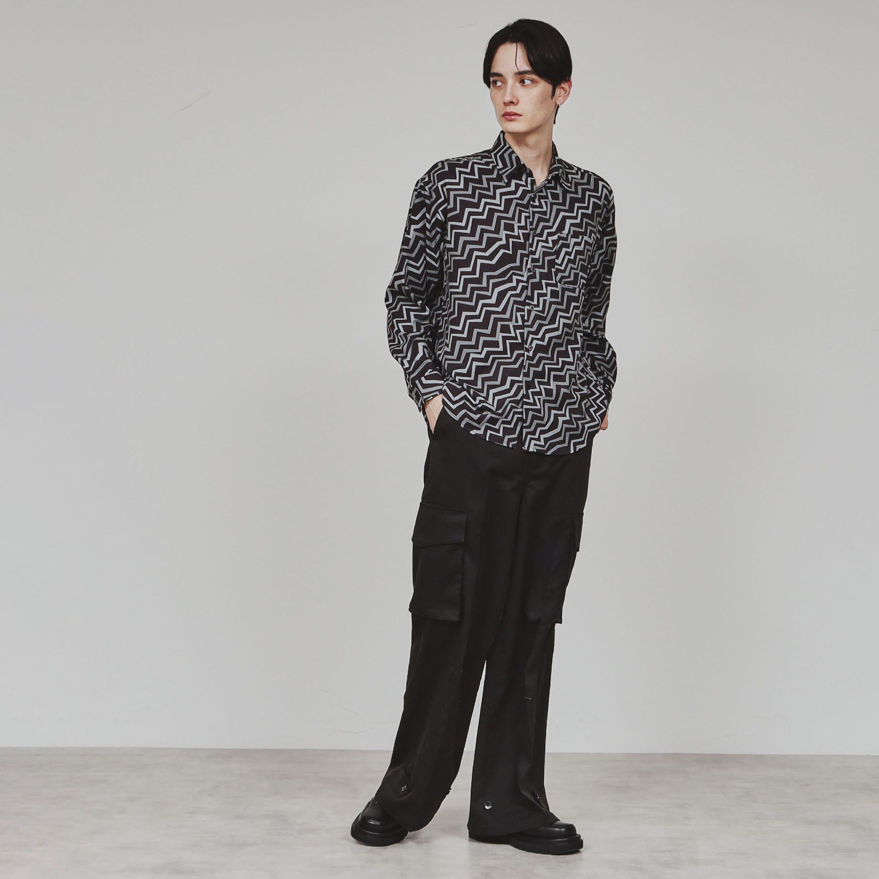 tk.TAKEO KIKUCHI「幾何学柄シャツ」|シャツ・ブラウス|